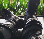 Chilling  with My Alpinestars Boots